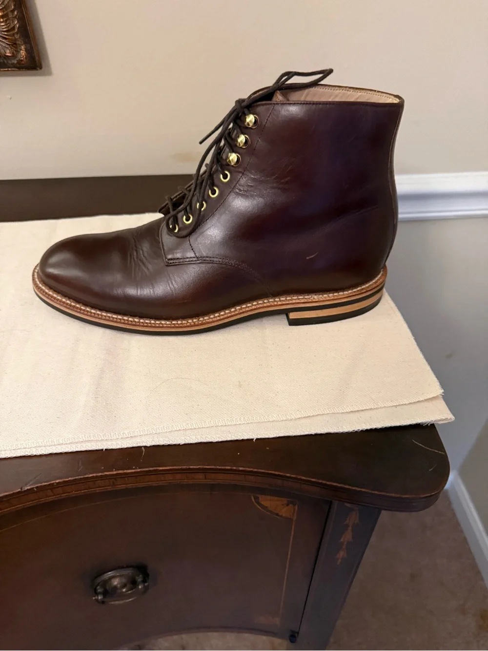 Grant Stone Edward Boot in Dark Walnut Chromexcel